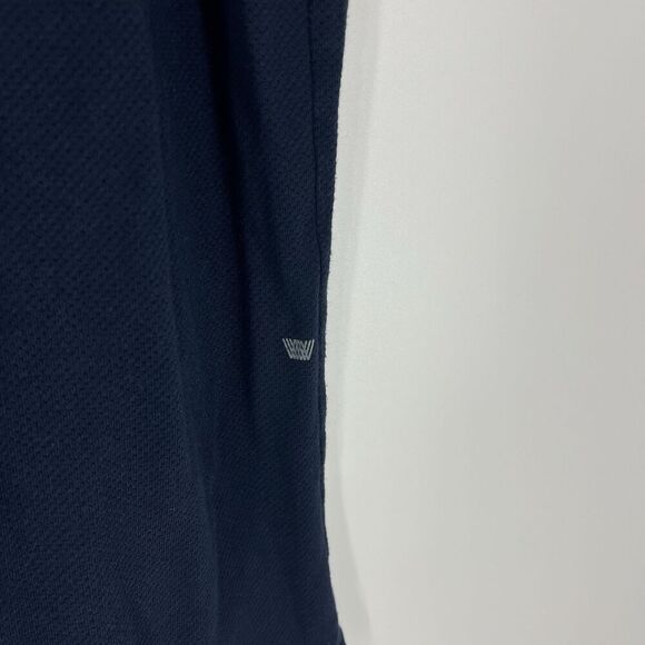Mack Weldon Vesper Polo Shirt Size XL Mens Navy Micro Mesh Short Sleeve Golf - Picture 7 of 7